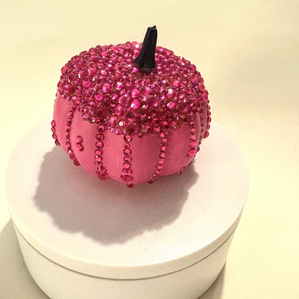 Pink Rhinestone Decor Pumpkin - Picture 2 of 4